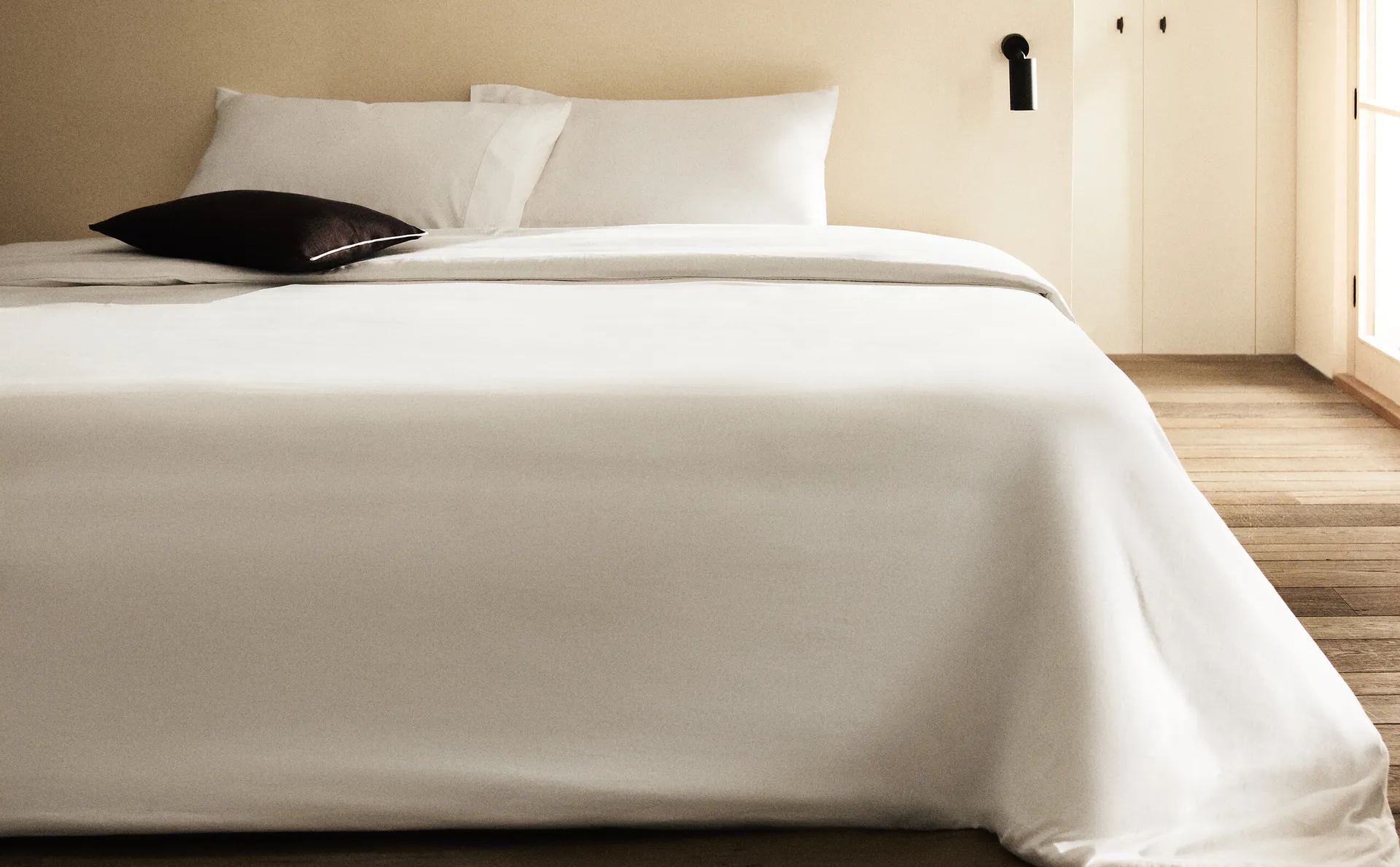 (500 нитей) пододеяльник из сатина Zara Home, белый