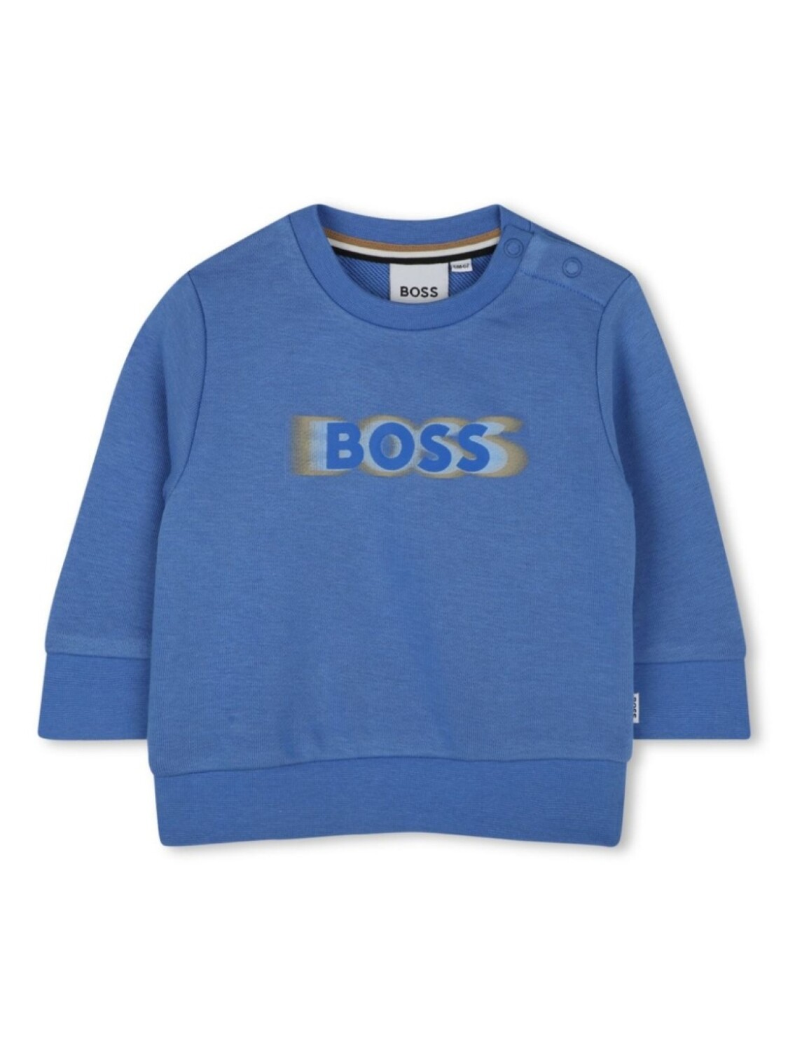 

BOSS Kidswear толстовка с логотипом, синий