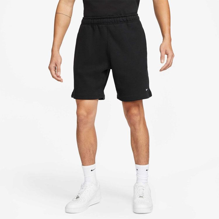Шорты Nike Solid Color Logo Straight Loose Casual Shorts Unisex Black DV3056-010, разноцветный — фото 3