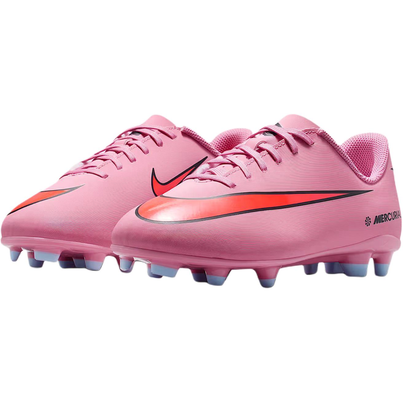 Nike Низкие детские футбольные бутсы Mercurial Vapor 16 Club розовый для подростков — фото 4