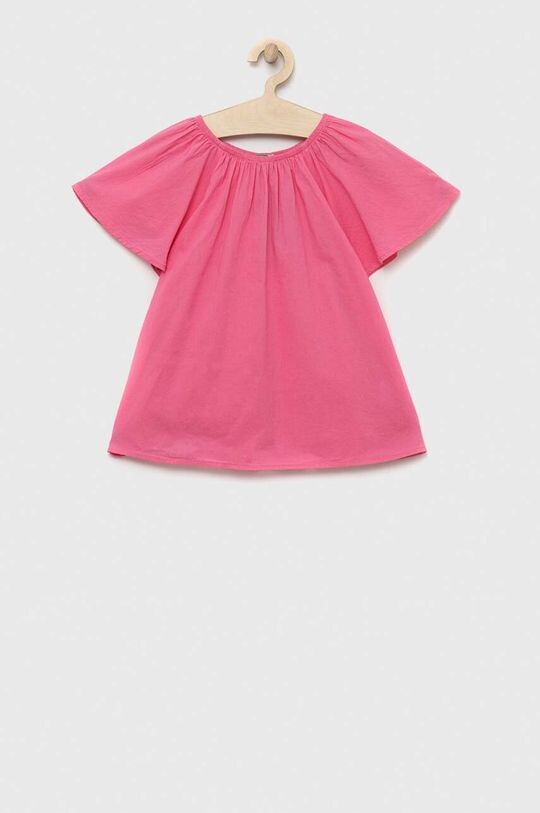 

Детская хлопковая толстовка United Colors of Benetton, розовый