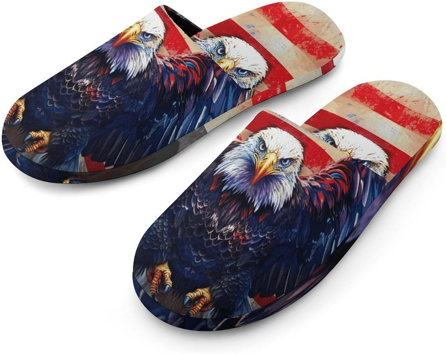 

Женские тапочки с американским флагом, уютные домашние тапочки-клоуны, пушистые шлепанцы Wauoemy, Style-16