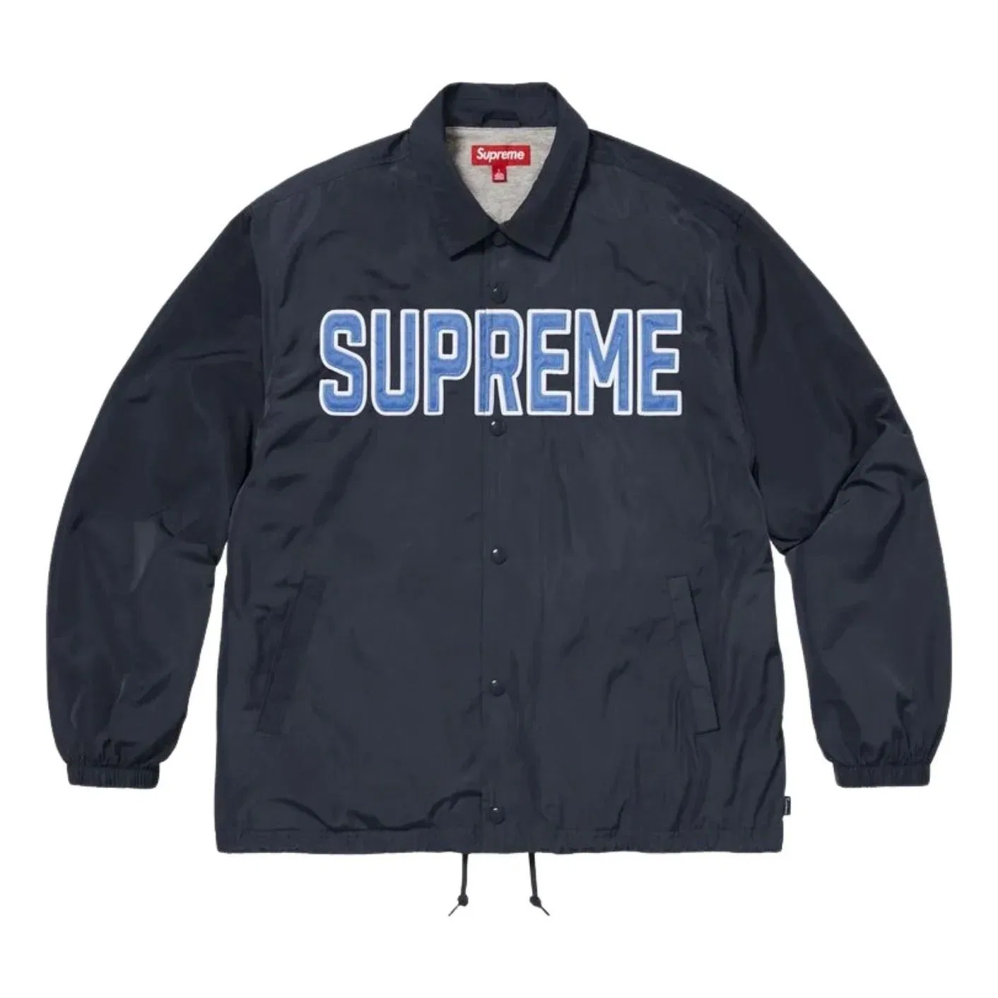Куртка Supreme SS26 Spellout Coaches Jacket 'Navy' SUP-SS26-203-NVY, темно-синий
