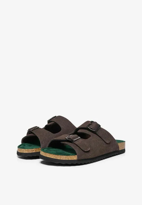 Сандалии onssimon sandalen mules Only & Sons, шоколадно-коричневый — фото 2