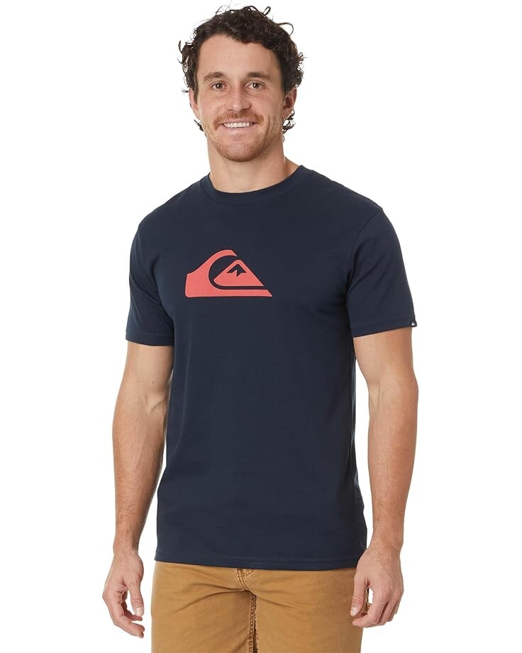 

Футболка Quiksilver Comp Logo Short Sleeve Screen Tee, темно-синий