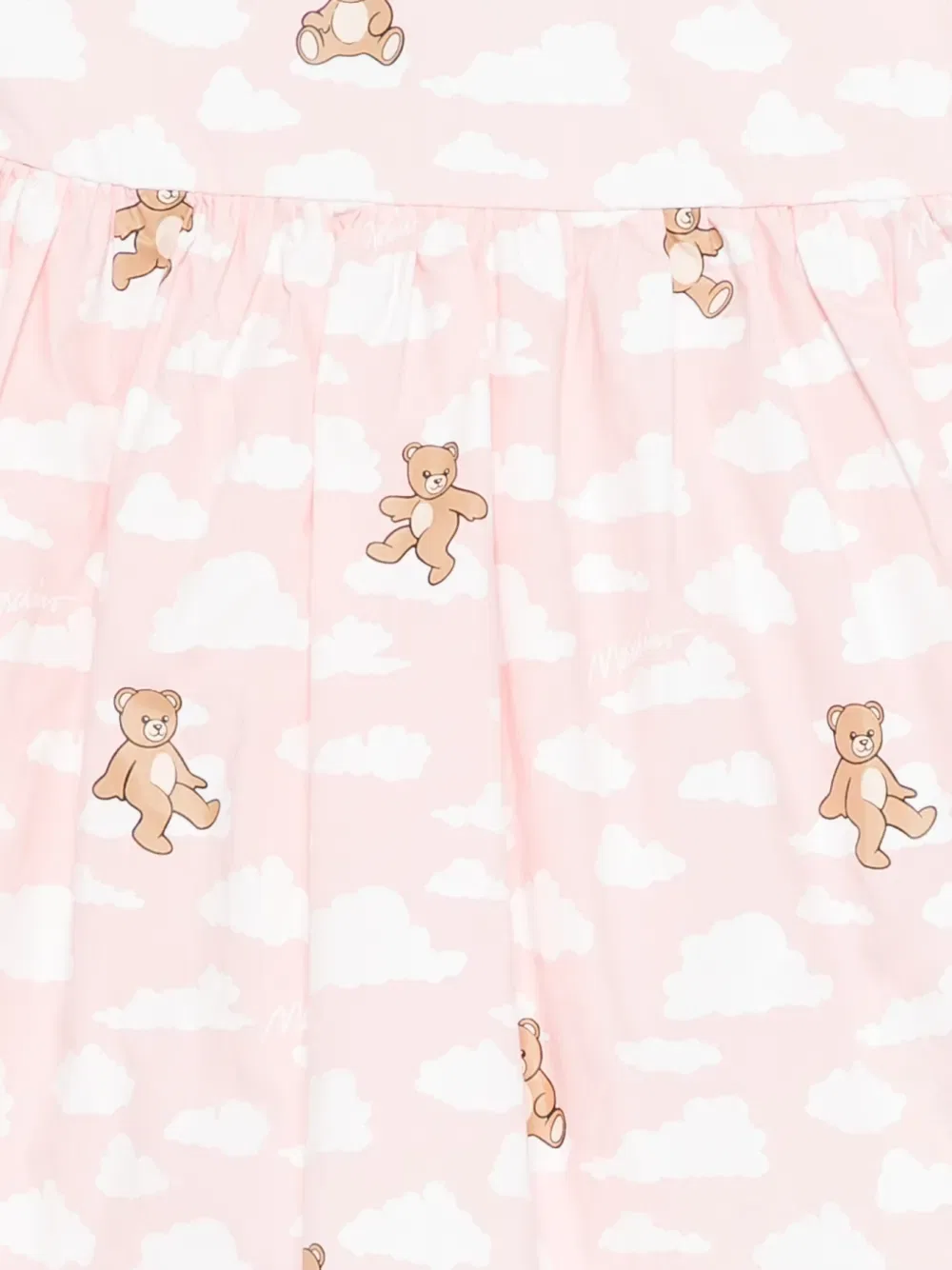 Платье с принтом в виде плюшевых мишек Moschino Kids, розовый — фото 3
