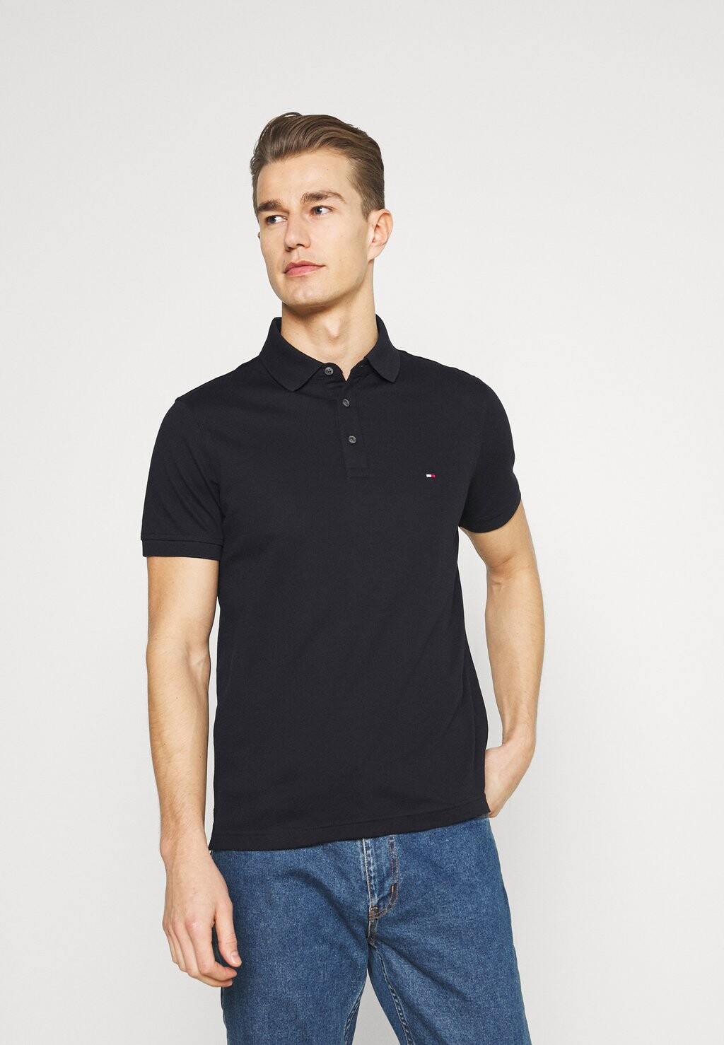 

Поло Slim Tommy Hilfiger, цвет desert sky