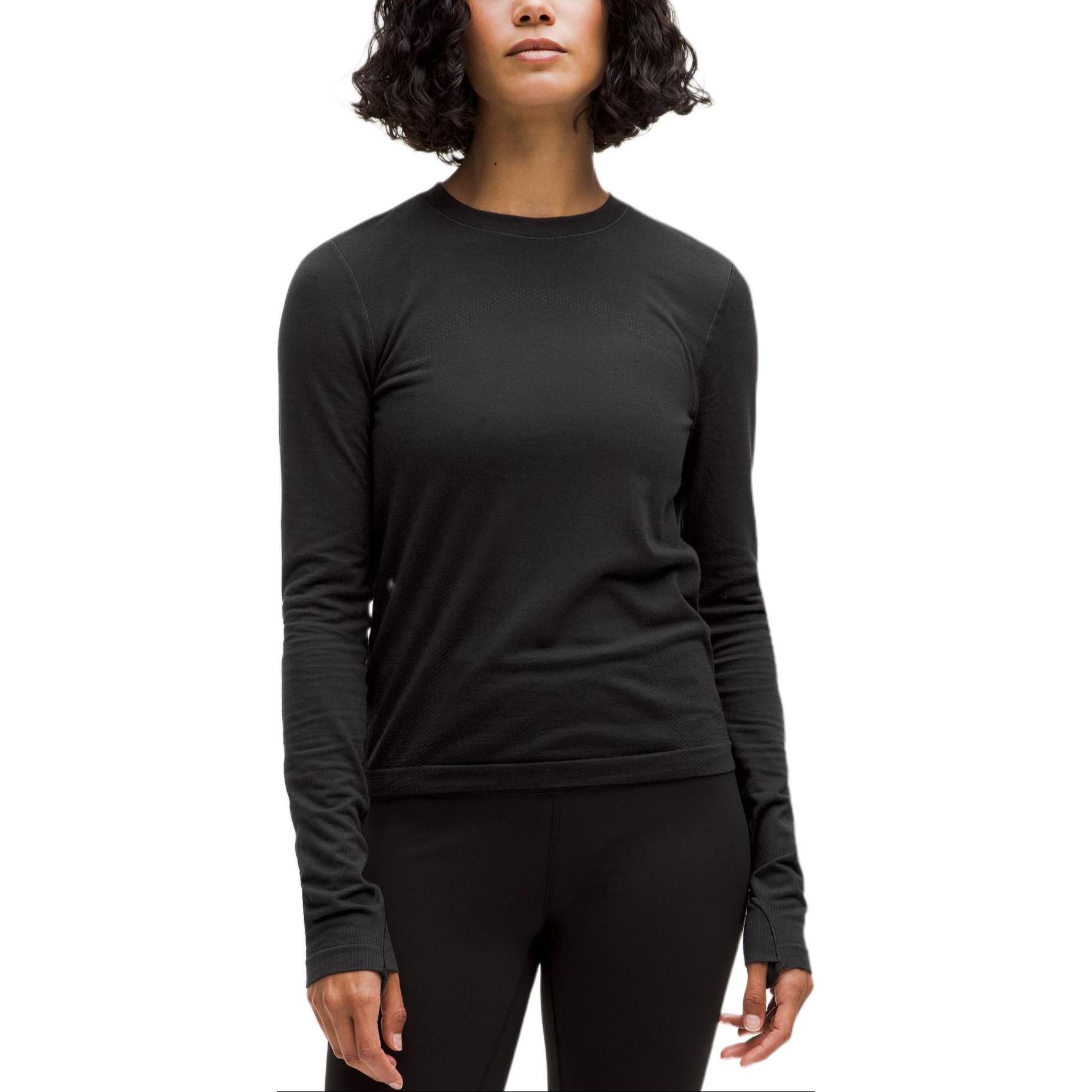 

Футболка Swiftly для женщин Lululemon, черный