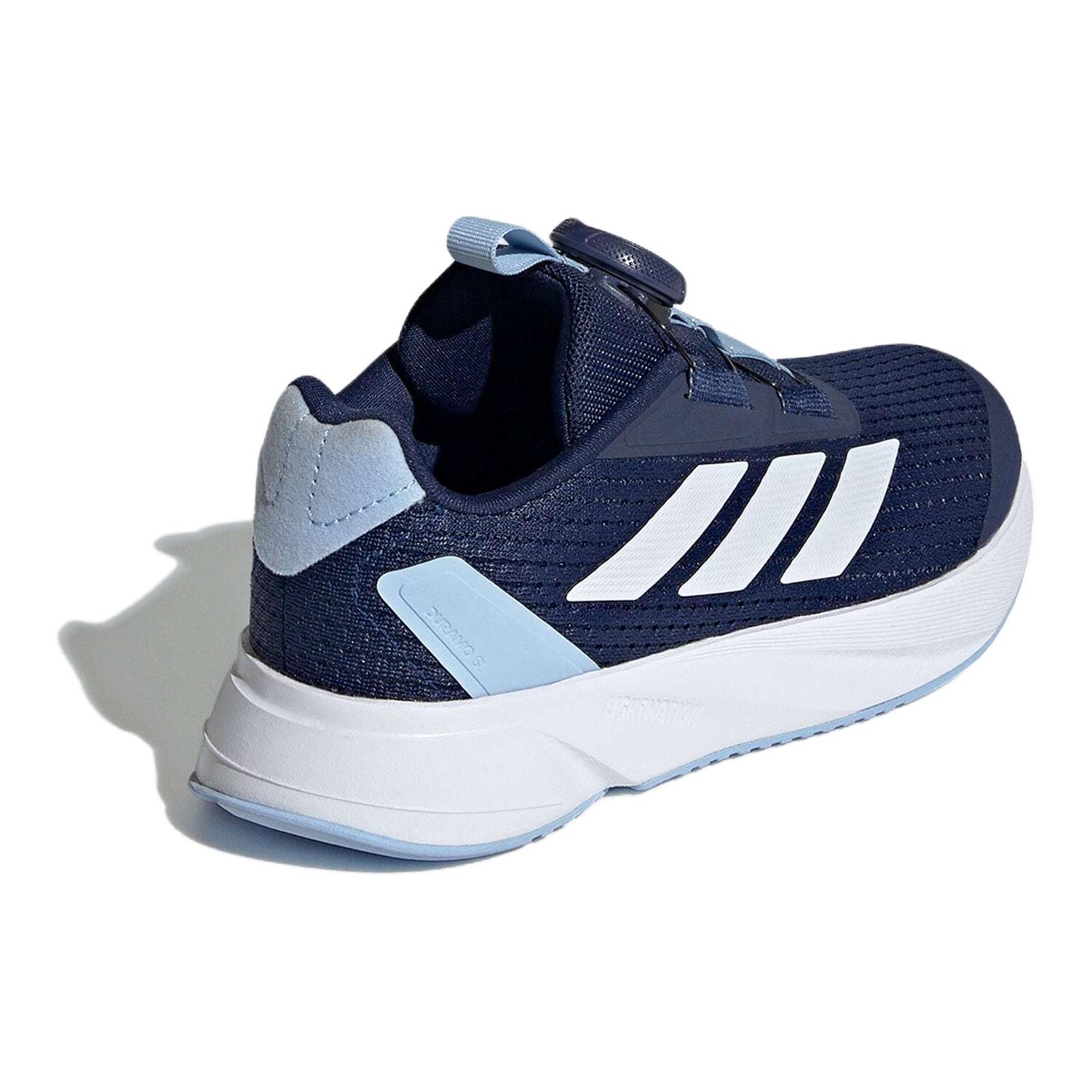 Кроссовки детские Duramo Sl Kids Low-top темно-синие/белые/ярко-голубые Adidas, темно-синий — фото 2