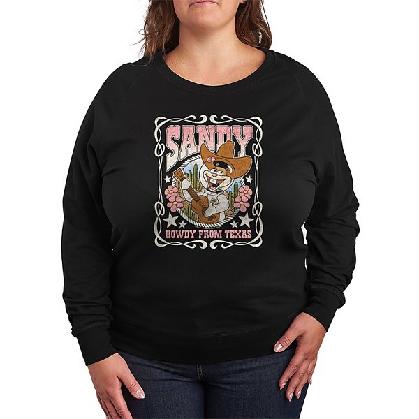 

Футболка с длинным рукавом French Terry SpongeBob SquarePants Sandy Howdy from Texas plus size Nickelodeon, Black, Черный, Футболка с длинным рукавом French Terry SpongeBob SquarePants Sandy Howdy from Texas plus size Nickelodeon, Black