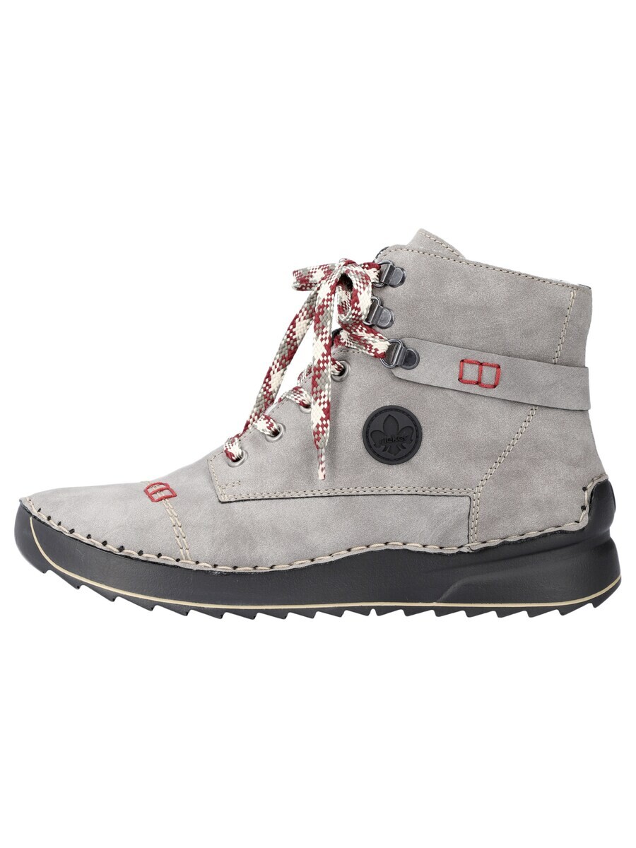 Ботинки женские Rieker Lace-Up Ankle Boots на шнуровке, серый — фото 2