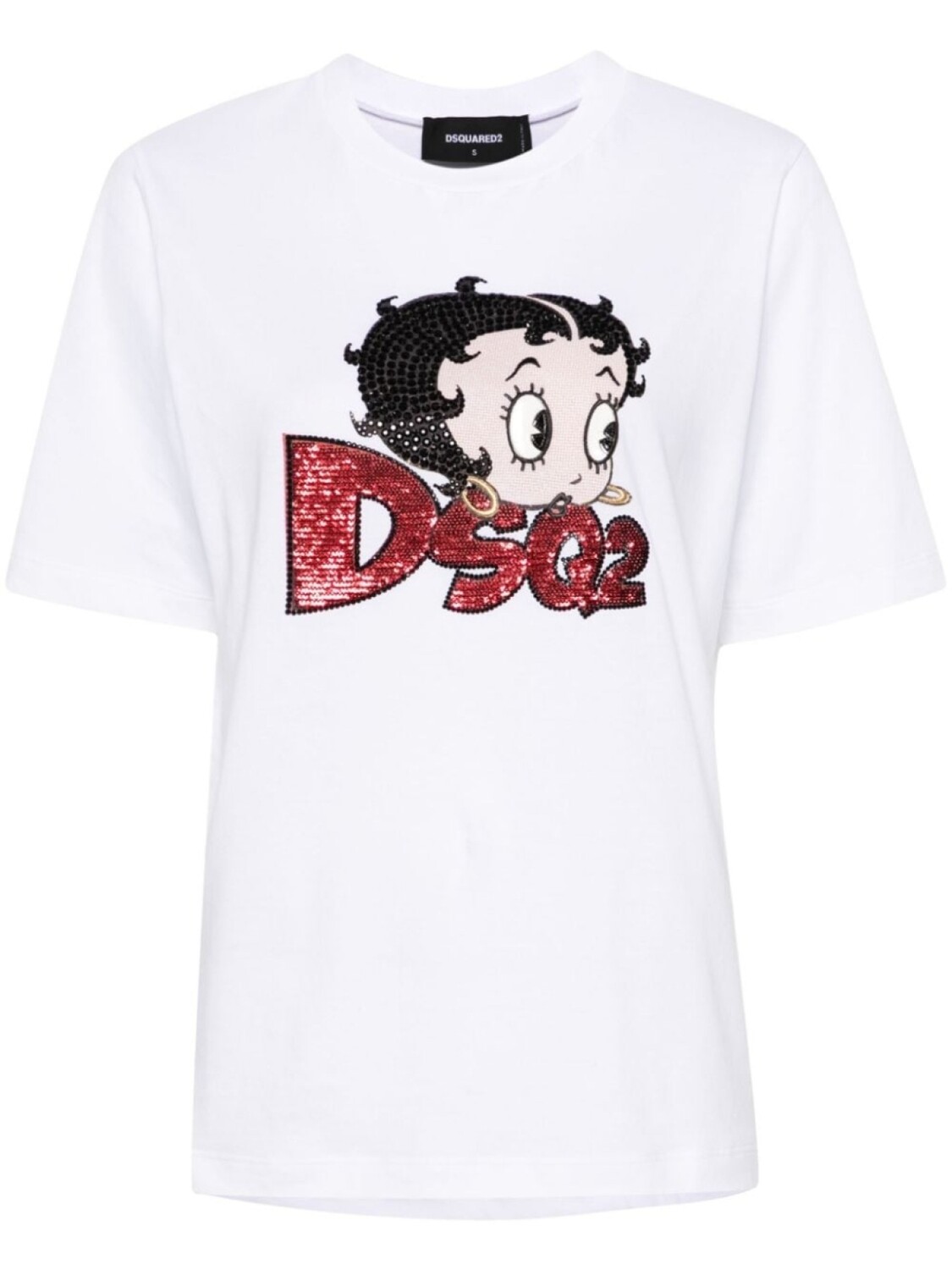 

Dsquared2 футболка из коллаборации с Betty Boop, белый