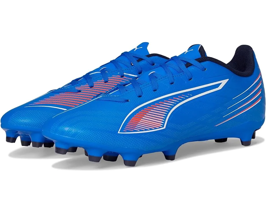 Кроссовки PUMA Ultra 6 Play Firm, Artificial Ground Soccer Cleats, Ultra Blue/White/Glowing Red