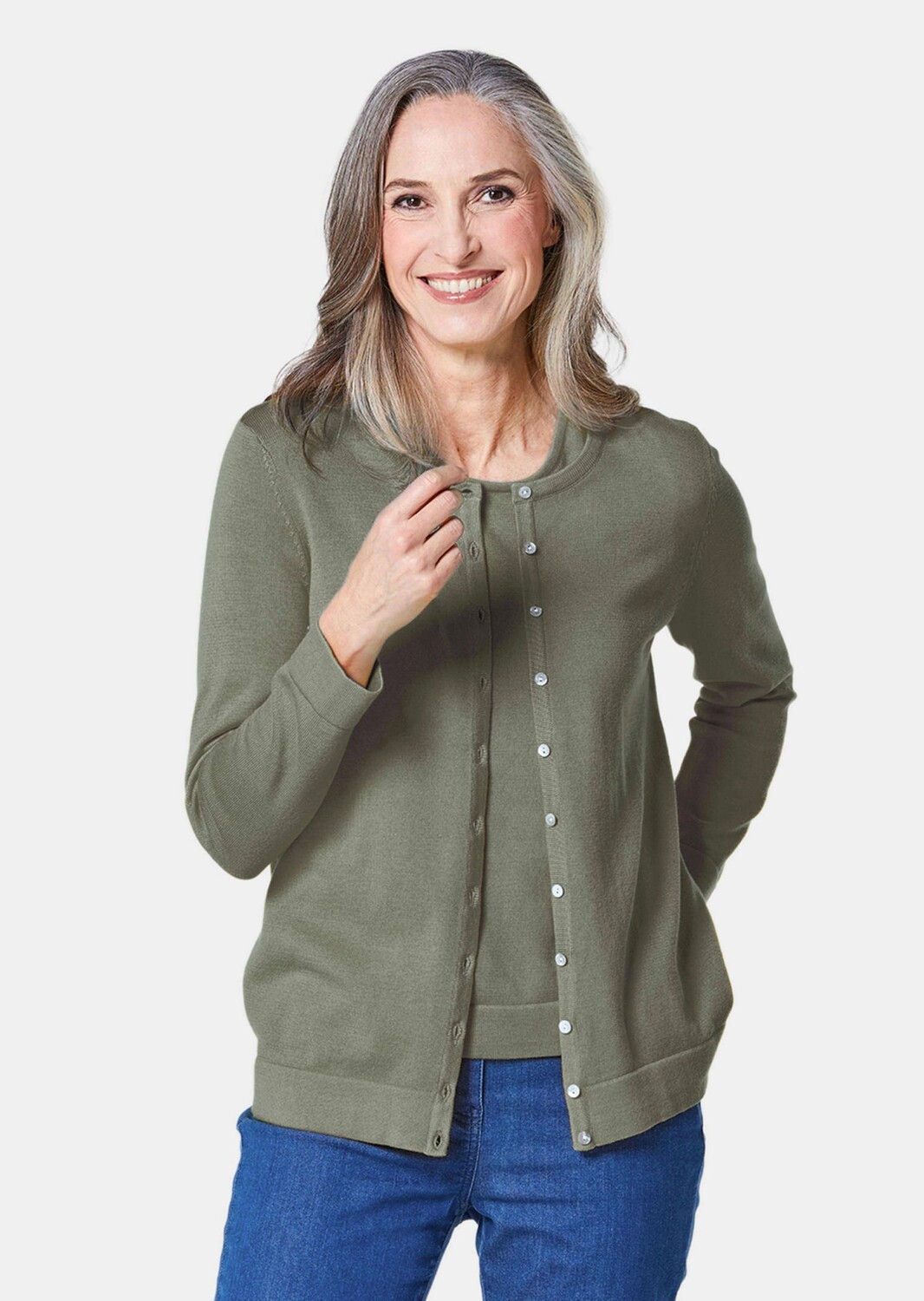 

Свитер GOLDNER Strickset, хаки