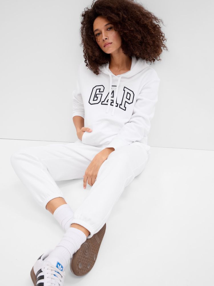 

Толстовка с логотипом и флисом Gap, белый