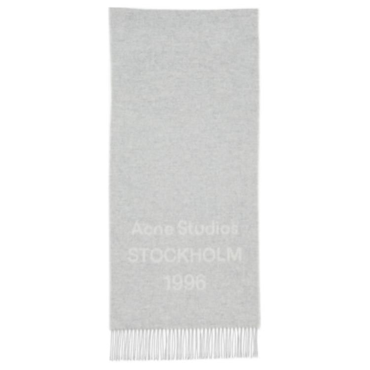 

Шарф с жаккардовым принтом и бахромой Acne Studios