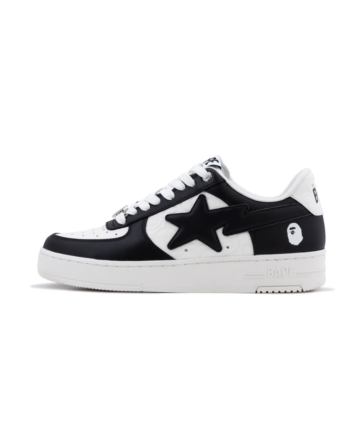 Мужские кроссовки из натуральной кожи BAPE STA #3 A BATHING APE голубые — фото 2
