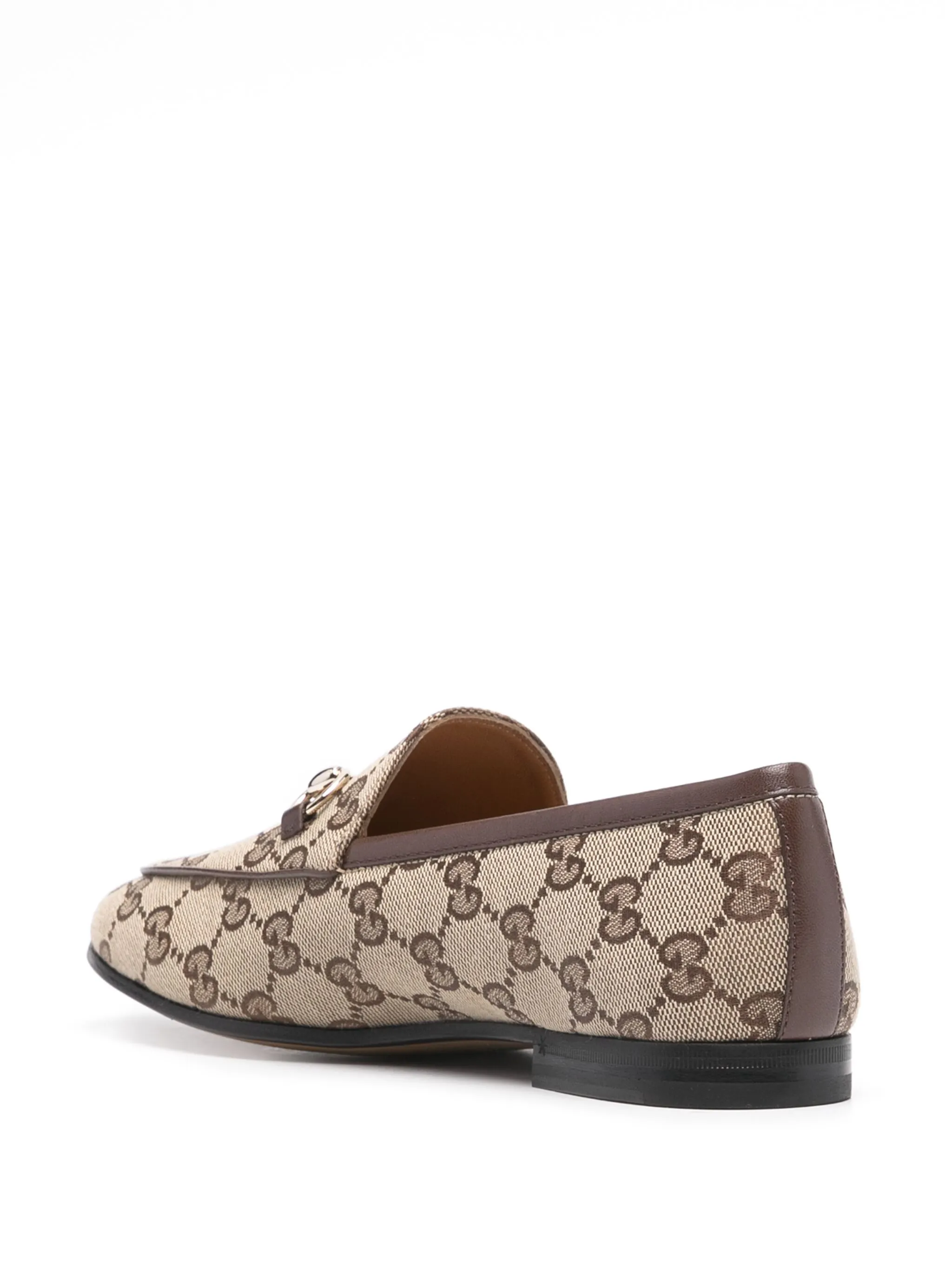 Лоферы Jordaan из канваса с узором GG Gucci, бежевый — фото 3