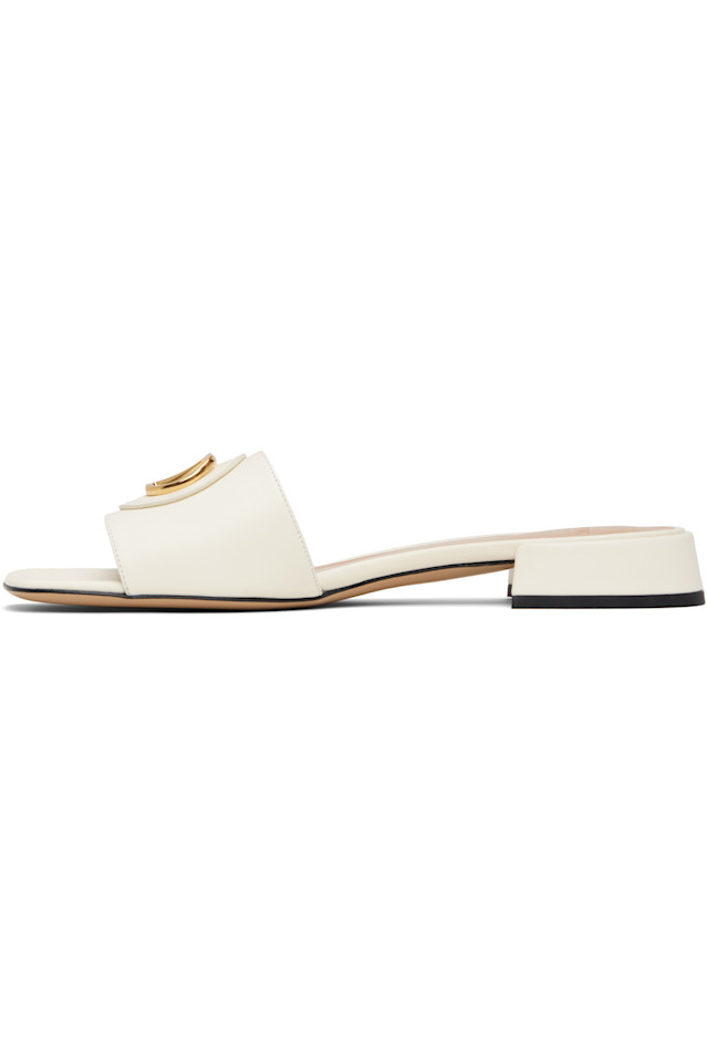 Vlogo слайдеры с подписью Valentino Garavani, цвет ivory — фото 3