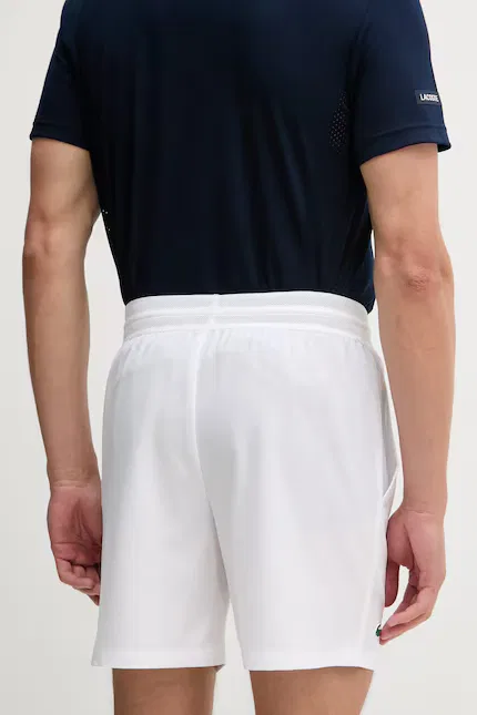 Шорты свободного кроя Lacoste, белый — фото 3