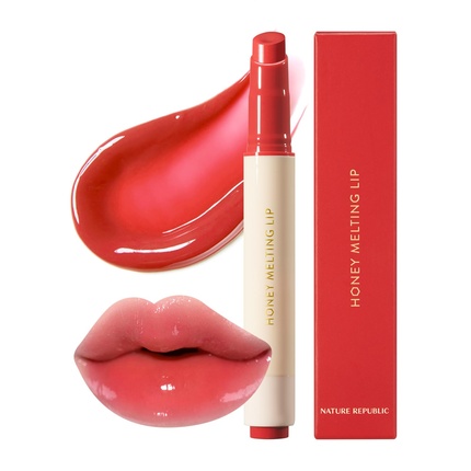 

Honey Melting Lip Stick 04 Гранатовый увлажняющий Nature Republic