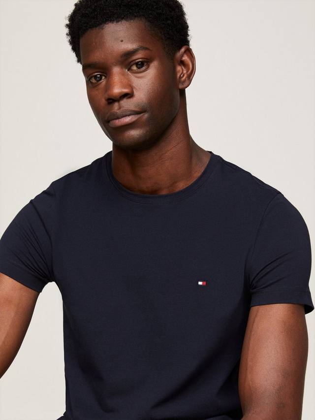 Футболка с круглым вырезом core stretch extra slim fit Tommy Hilfiger, цвет Desert Sky — фото 3
