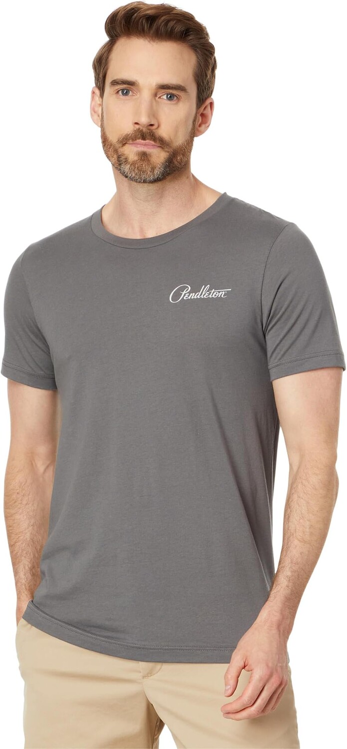 

Футболка Pendleton Harding Graphic Tee, цвет Asphalt/Cream