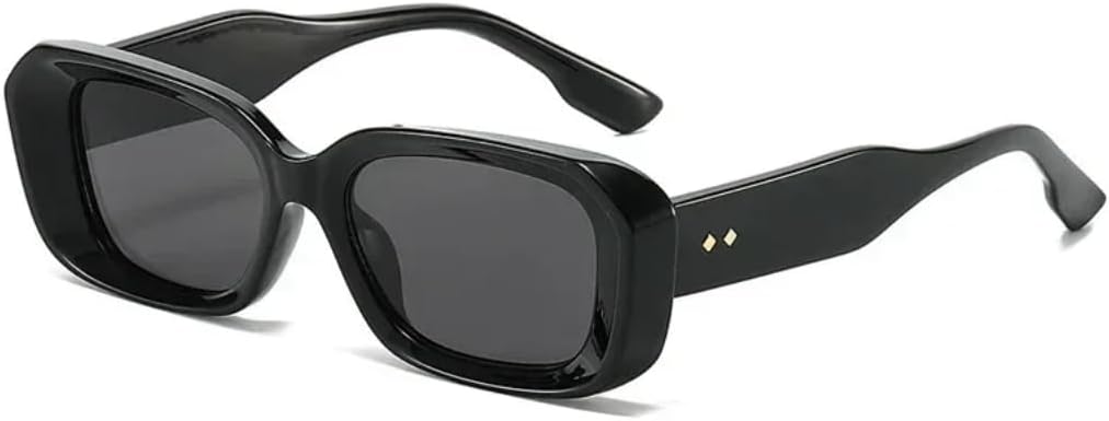 

Солнцезащитные очки с защитой UV400 | Градиентные заклепки, маленькая оправа | для женщин и мужчин, для занятий спортом на открытом воздухе и вождения DSVIGF, Black Black