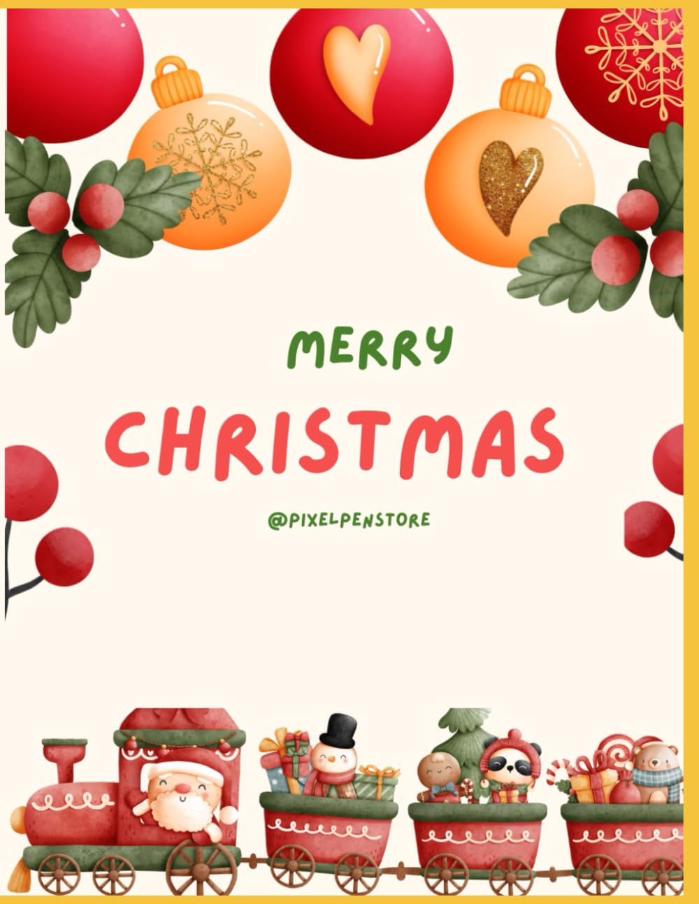 

Merry Christmas coloring book: coloring Cartoon page, Christmas theme (Independently published)
