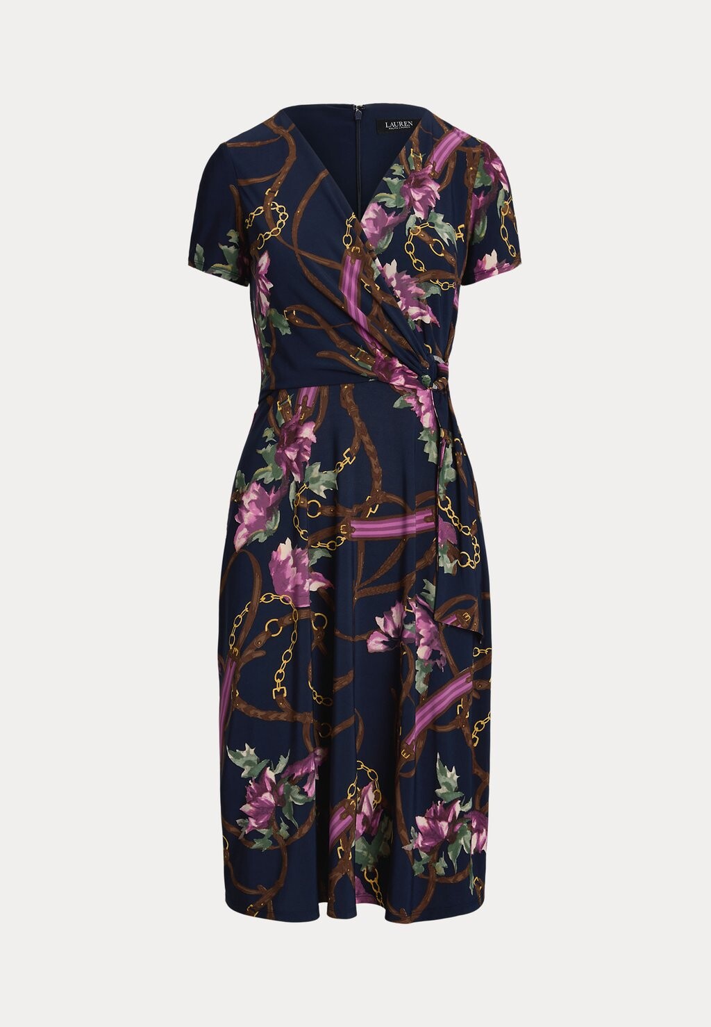

Платье из джерси PRINT SURPLICE JERSEY DRESS Lauren Ralph Lauren, синий