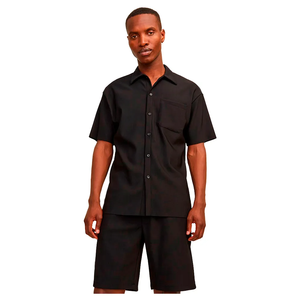 

Рубашка Jack & Jones Mykonos Plisse, черный