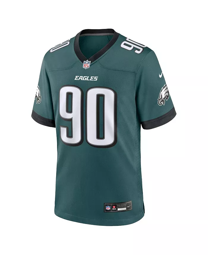 Джерси игровое альтернативное Philadelphia Eagles Jordan Men's Davis Midnight Nike, зеленый — фото 3