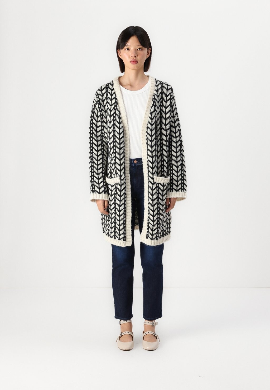 

Кардиган VMCORETTA LONG OPEN CARDIGAN Vero Moda, бежевый