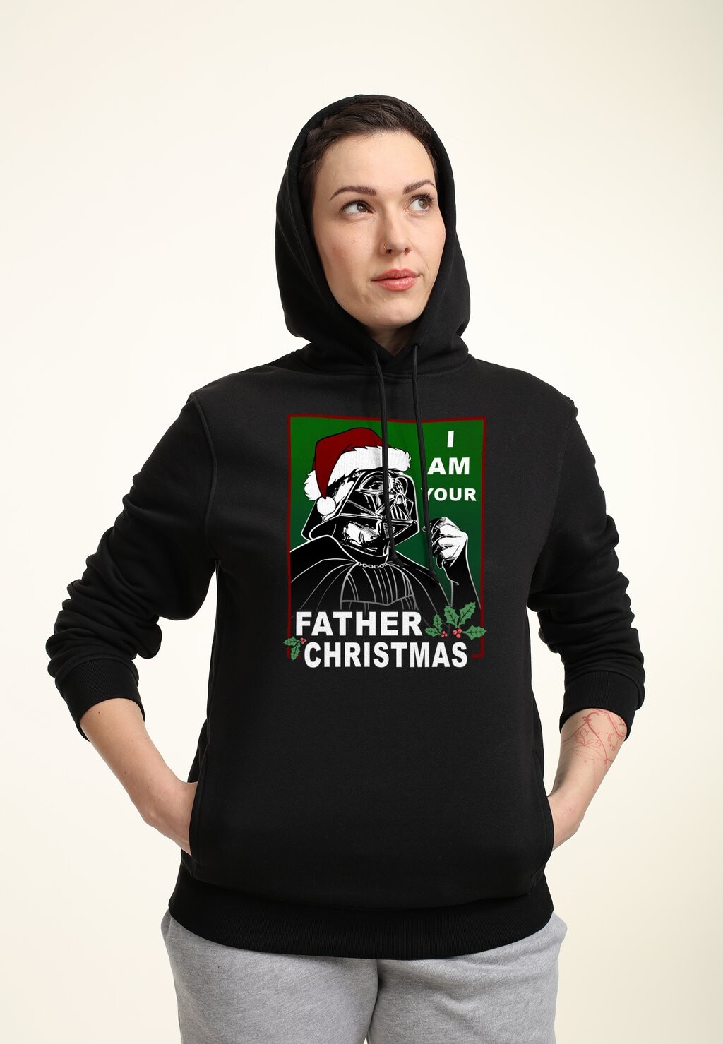 

Толстовка с капюшоном STAR WARS: CLASSIC VADER FATHER CHRISTMAS Star Wars, черный