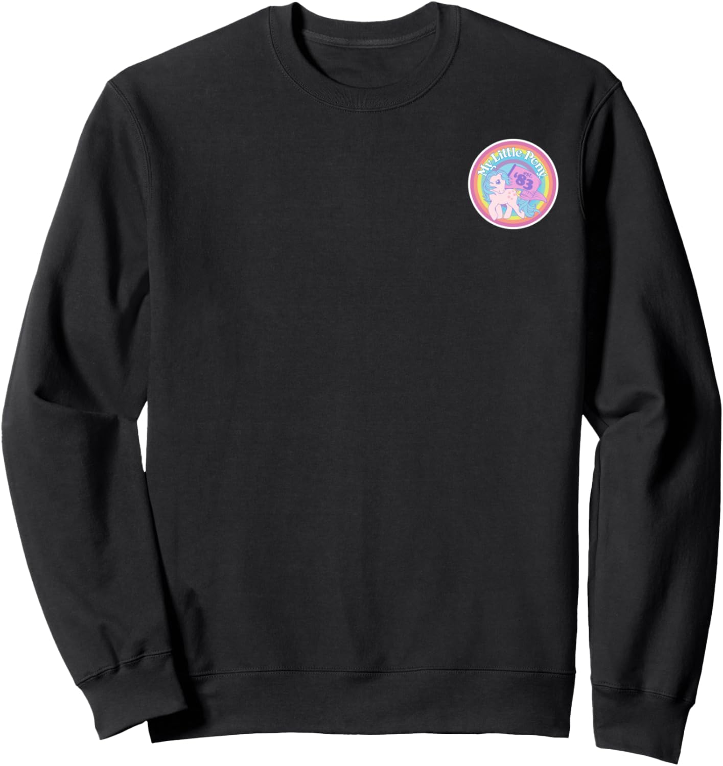 

Толстовка с ретро-логотипом «My Little Pony Tootsie Est. '83» с радужным карманом, черный