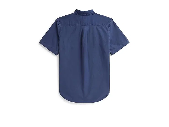Оксфордская рубашка из окрашенной ткани Polo Ralph Lauren Kids, Old Royal — фото 2