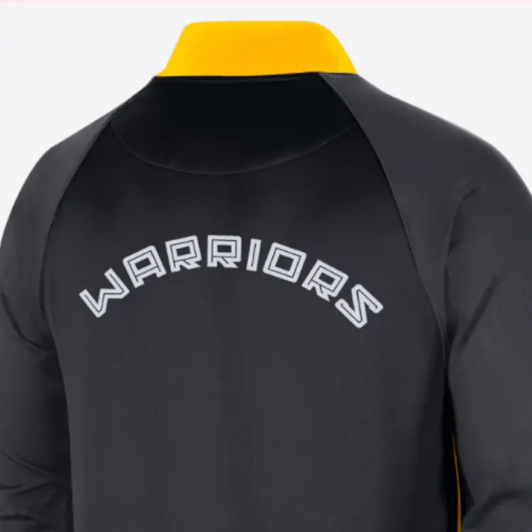 Футболка Nike Dri Fit в стиле Showtime City Edition команды NBA Golden State Warriors, черно-желтая — фото 4