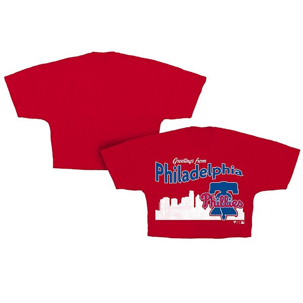 

Женская красная футболка кроп philadelphia phillies skyline Fanatics, Красный, Женская красная футболка кроп philadelphia phillies skyline Fanatics