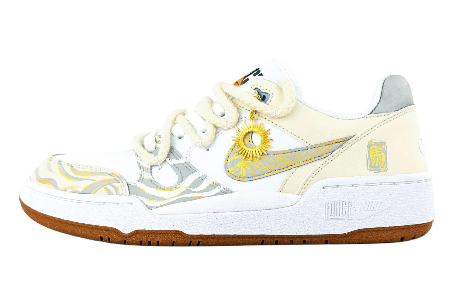 Nike Кроссовки для скейтбординга мужские low top gold