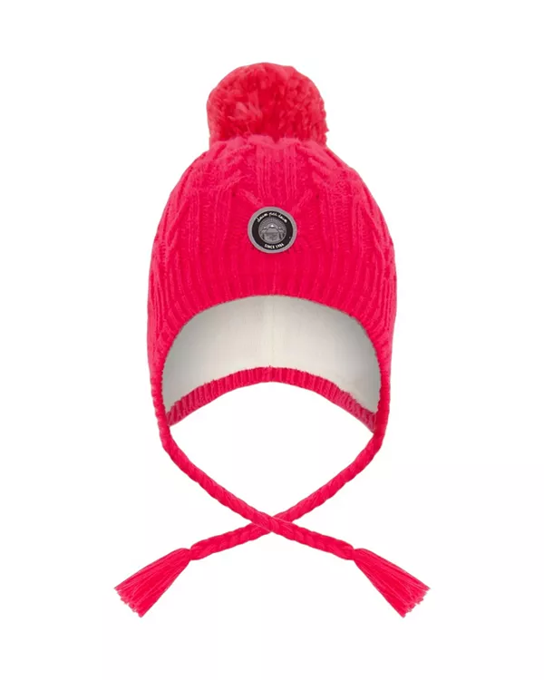 

Детская зимняя шапка с подкладкой и помпоном - для малышей и взрослых. Deux Par Deux, розовый