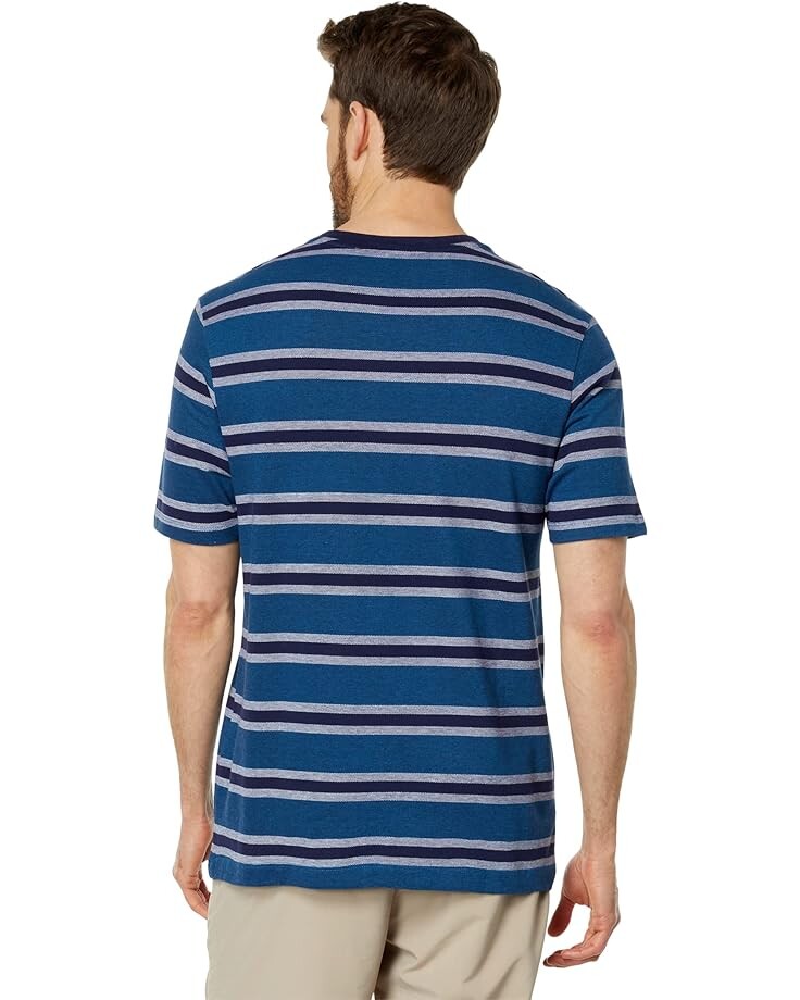 

Футболка U.S. POLO ASSN. Yarn-Dye Birdseye Stripe Short Sleeve Tee, цвет Blue Sapphire