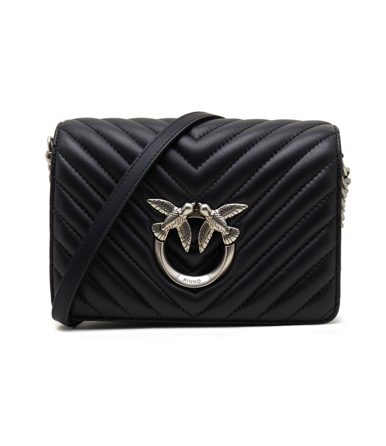 

Сумка через плечо Pinko LOVE CLICK MINI SHEEP NAPPA CH, черный