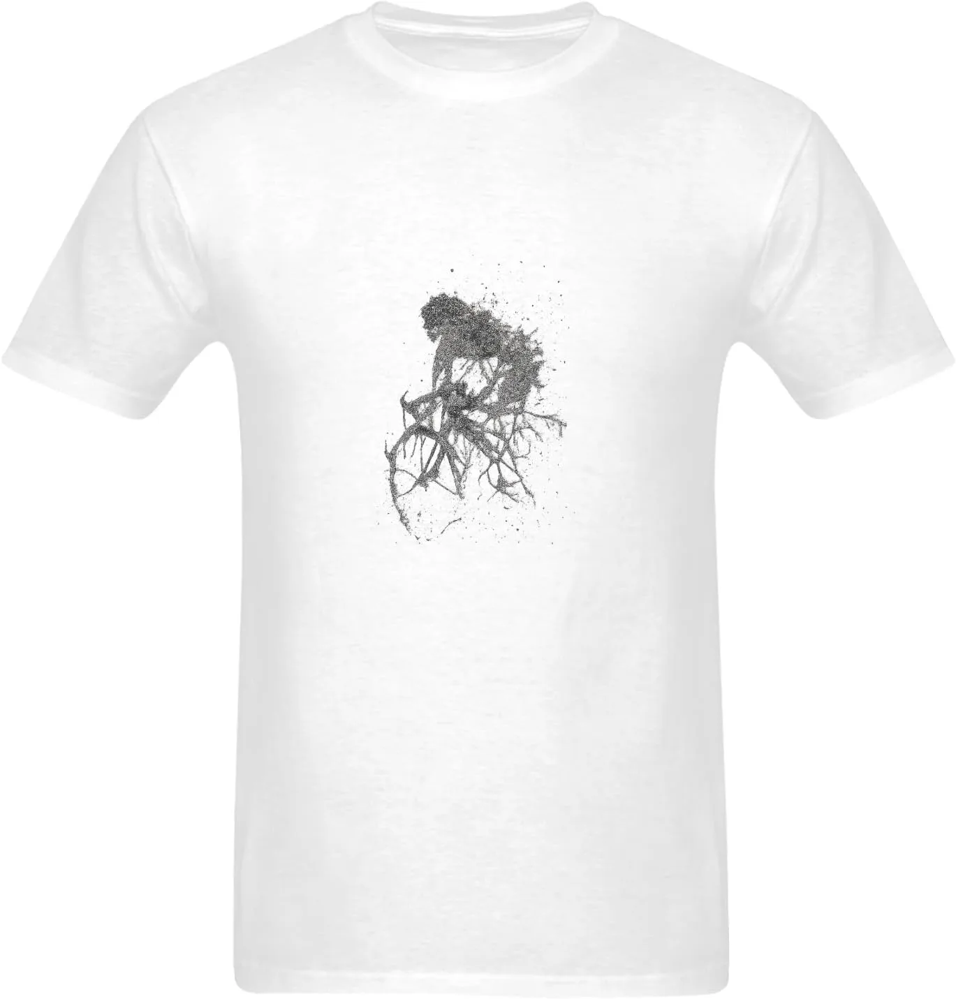 

Футболка с принтом для мужчин, короткий рукав, круглый вырез