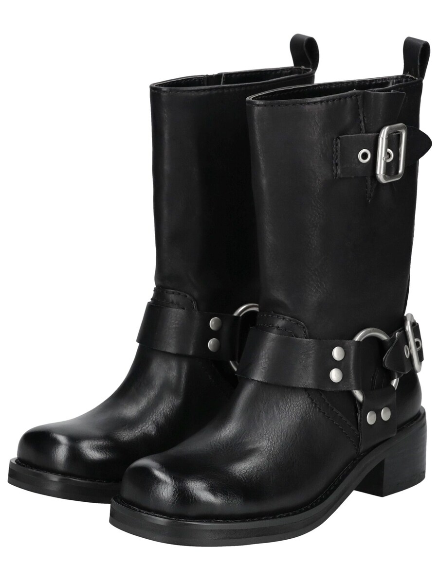 Ботинки женские Steve Madden массивные кожаные, черный — фото 4