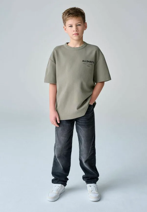 Футболка оверсайз с принтом "вафельный андеграунд" Smallsaints, Khaki Green — фото 3