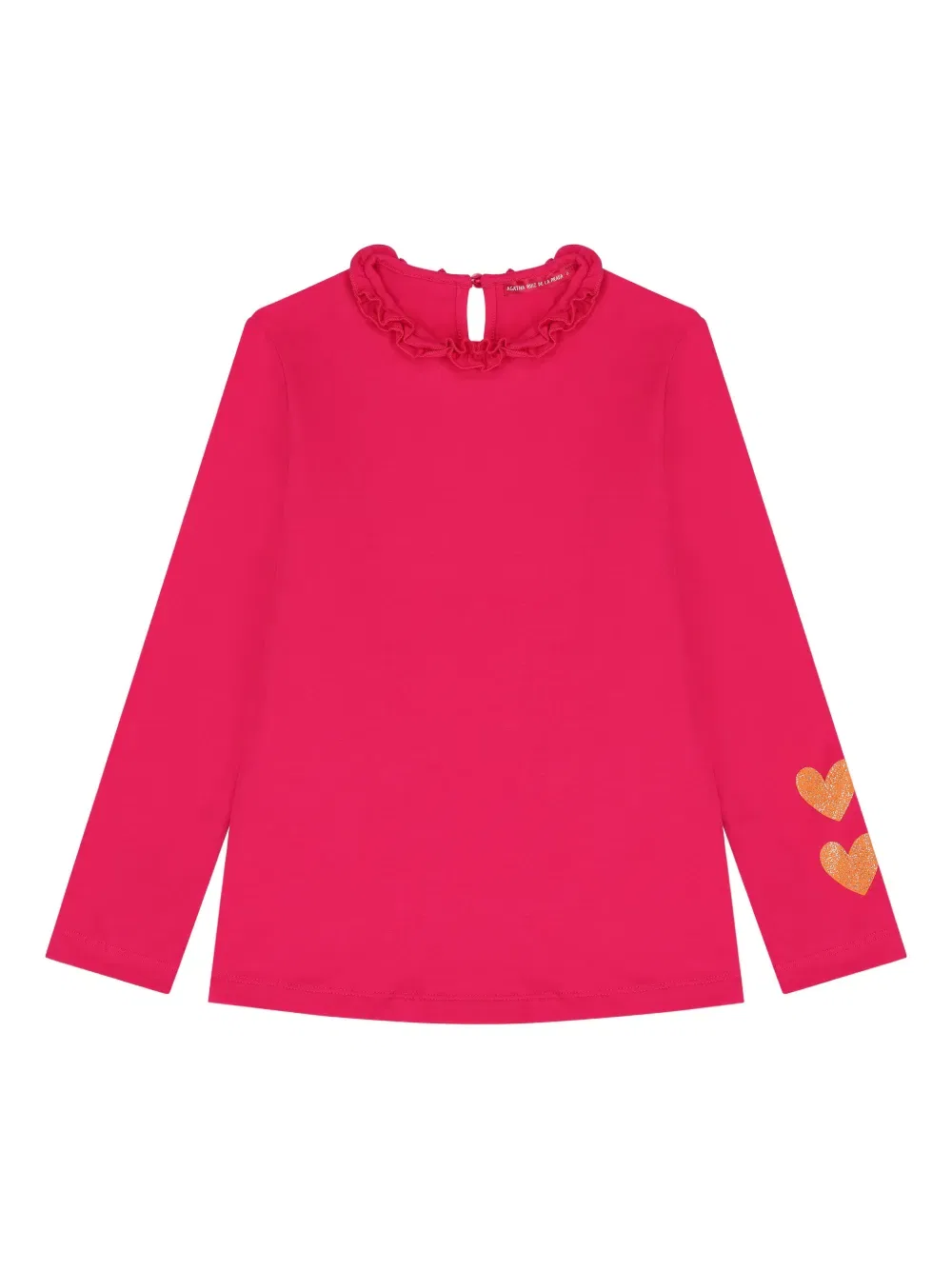 Топ с оборками и блестящими сердечками Agatha Ruiz De La Prada, розовый