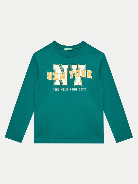 

Блузка стандартного кроя United Colors Of Benetton, зеленый