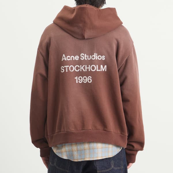 Худи 1996 года выпуска, стираное Acne Studios, chocolate коричневый — фото 3
