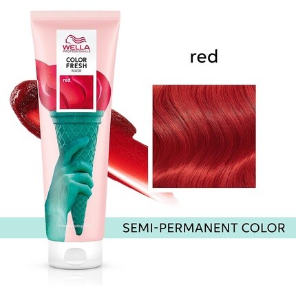 Полуперманентная маска для волос Professionals Color Fresh, 150 мл, красный, Wella — фото 2