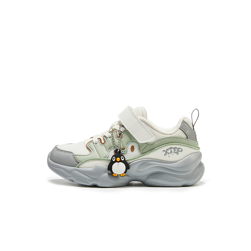 

Износостойкие низкие детские кроссовки для повседневной жизни XTEP, белый/оливковый